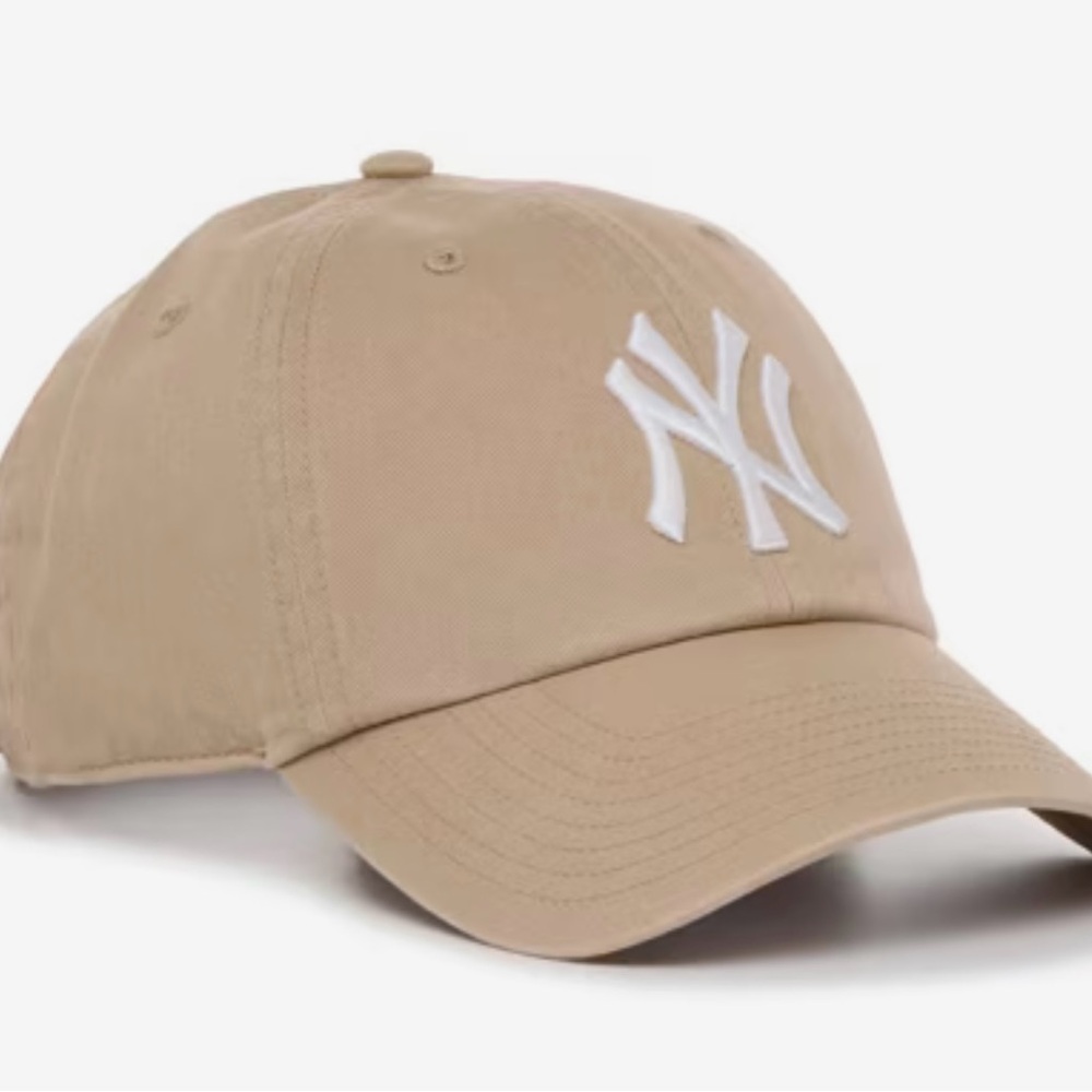 47 Brand Khaki Cap with White Embroidery